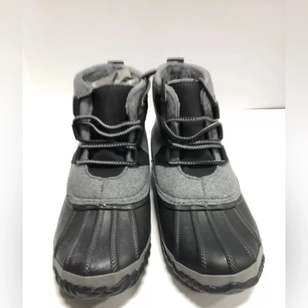 Jambu Nala Womens Rain Black/Grey Boots Size 7.5 M